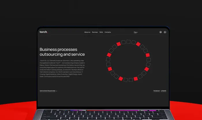Разработка сайта для компании Torch42