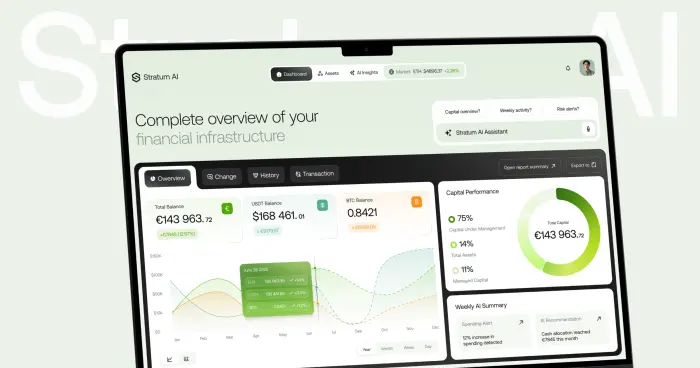 Розробка дизайну платформи Stratum AI