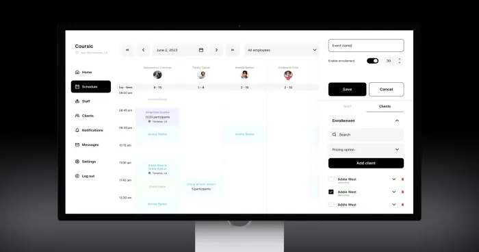 Admin Dashboard Design for Coursic