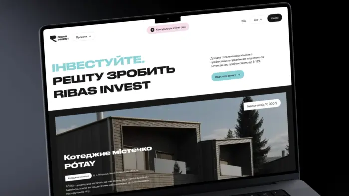 Corporate Website Development & UX/UI Design for Ribas Invest