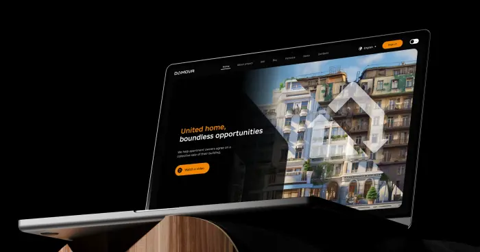 Branding and promo site development for DOMOVA