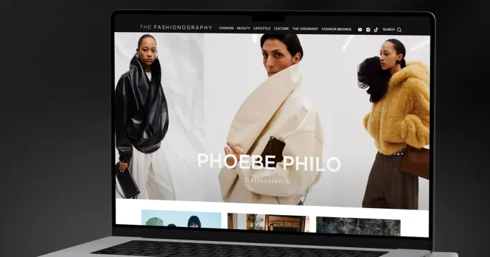 UX/UI design and development website Fashionography
