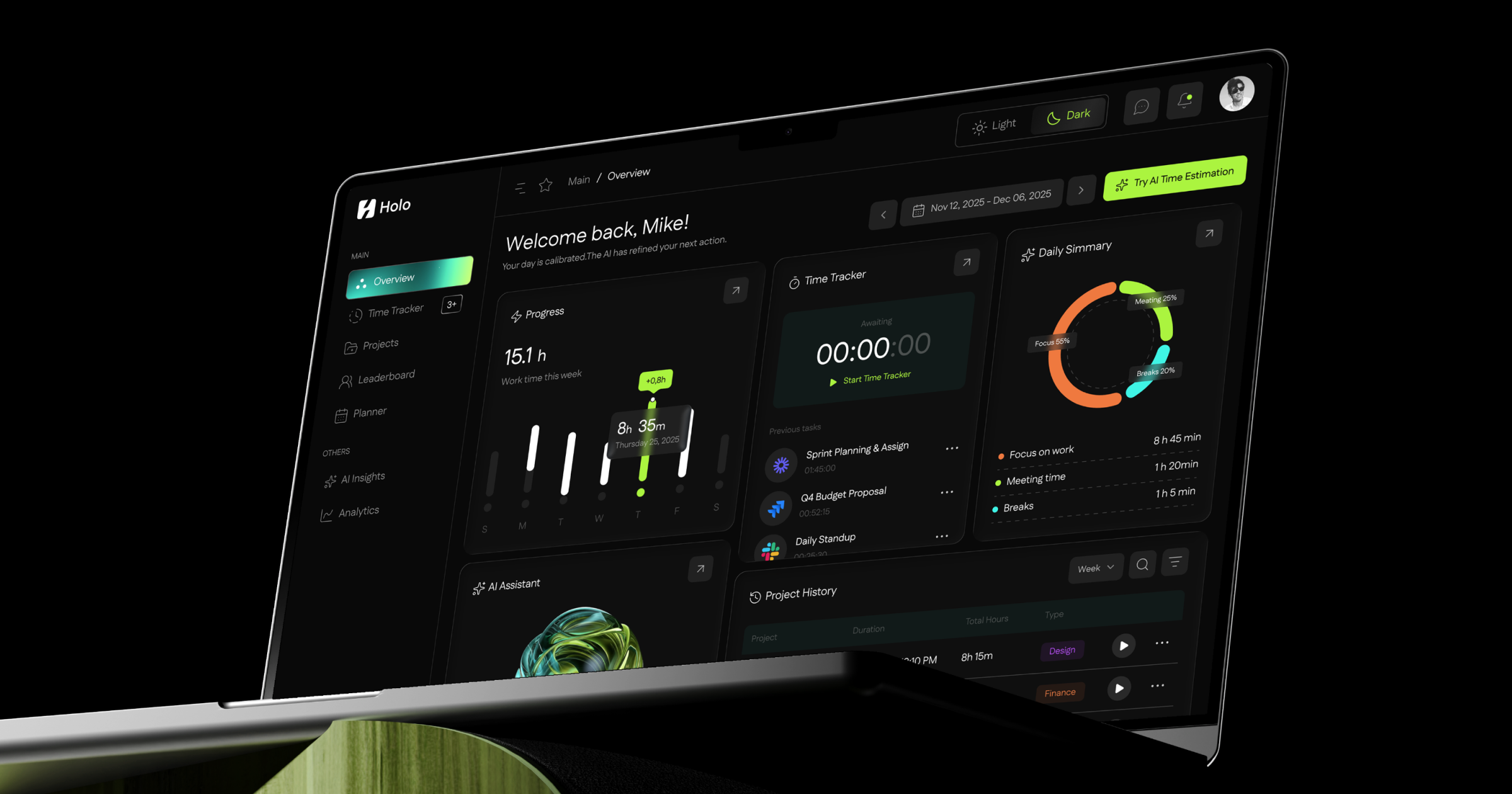 Holo AI Task Tracker