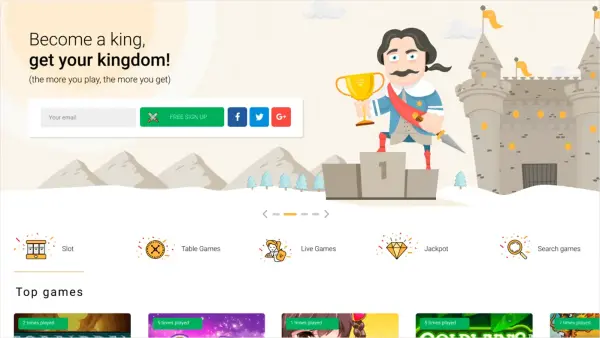 Branding, design, and HTML Markup for gambling website Est Casino