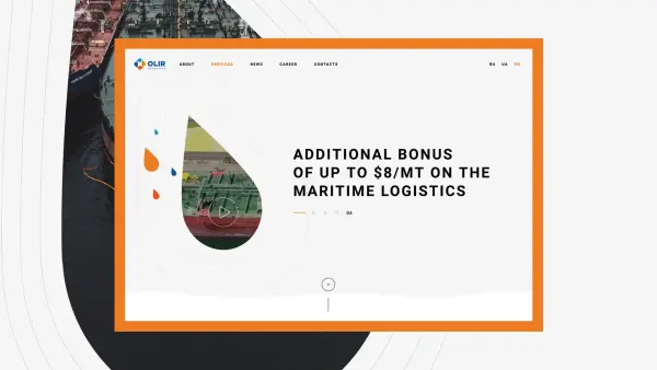 Розробка сайту Olir Resources