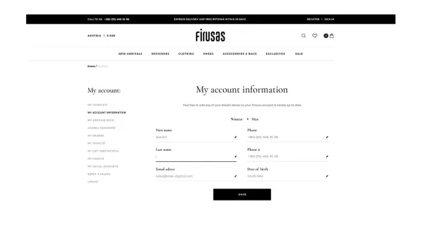 Front-end and back-end development of an online store. vue.js and the symfony PHP framework