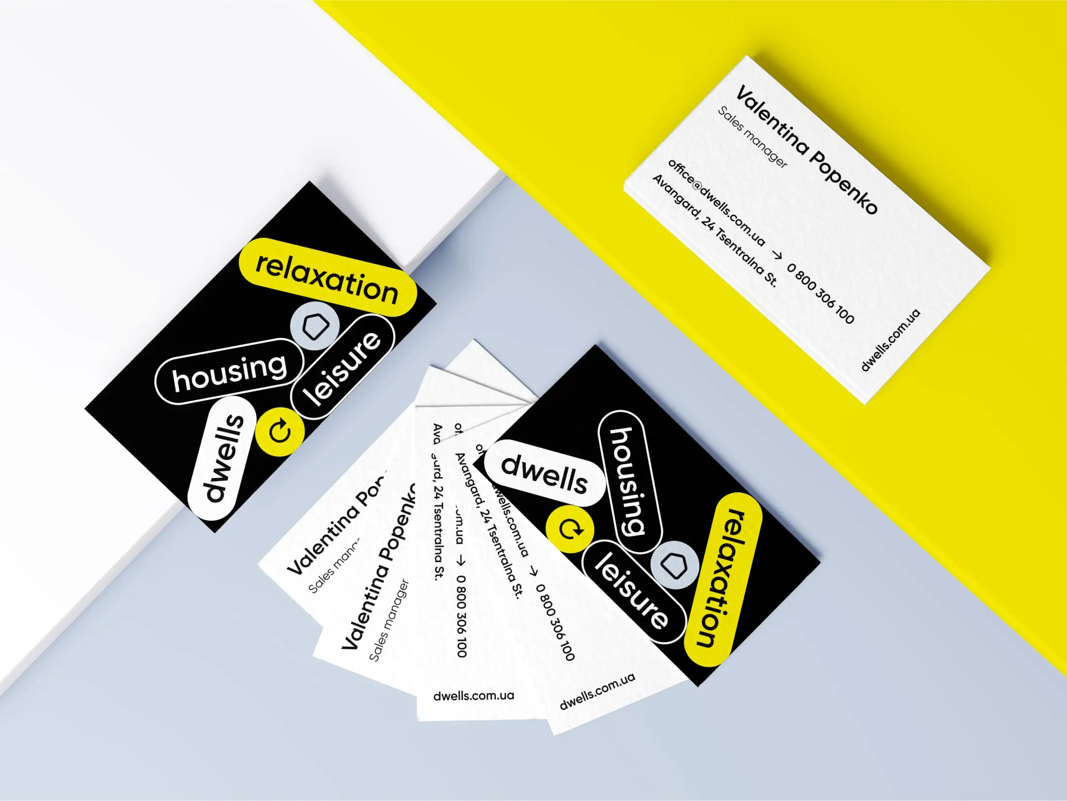Business cards branding