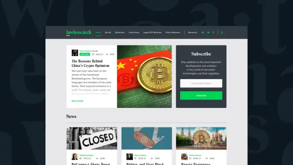 Розробка сайту та логотипу Lawless.tech